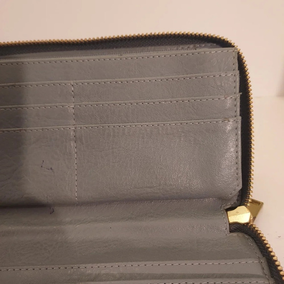 Fossil Chambray Liza Zip Around Clutch Wallet - Picture 11 of 16